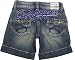 RED PEPPER 7129 Size 27 Women's Denim Shorts Embroidery Embroidered Distressed