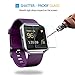 Fitbit Blaze Screen Protector [Full coverage], DEGBIT® [3-Pack] Fitbit Blaze Tempered Glass Screen Protector [0.26mm 2.5D, 9H Hardness] Ultra Clear /Anti-Scratch/Bubble-Free Shield-Lifetime Warranty