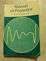 Manual of Phonetics