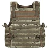 Voodoo Tactical Armor Plate Carrier Vest with MOLLE Webbing - MultiCam