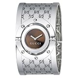 Gucci Women`s YA112401 Twirl Medium Bangle Brown Dial Watch