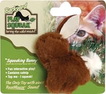 OurPets Play-N-Squeak Backyard Bunny Catnip Cat Toy
