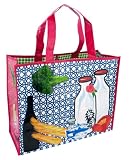 512Km3o89nL. SL160  Groceries Colorful Shopping Bag Tote with Pouch and Chalk Marker