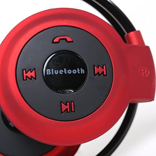 Bluetooth Wireless Headset Sports Earphone Stereo Music F Mp3 iPhone LG Samsung Foldable (Red)