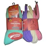 6 pairs ladies thermal socks.warmth.nice colours