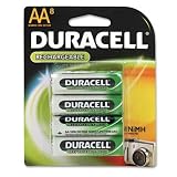 Duracell Rechargeable AA NiMH Batteries, MIGNON/HR6/DC1500, 2450mAh, 8-Count Package