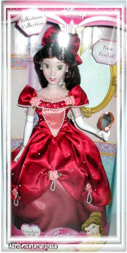 Childrens Toyshop  Toys : Brass Key Reflection Collection Disney Princess Belle 18" Porcelain Collector Doll 25th Anniversary Silver Key Edition
