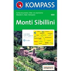 Monti Sibillini  1 : 50 000: Wandern / Rad / Skitouren. Carta escursioni / bike / sci alpinismo