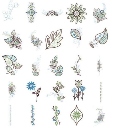 OESD Embroidery Machine Designs FASHION PETALS