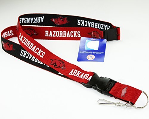 NCAA ARKANSAS RAZORBACKS ( 2-TONE ) TWO TONE KEYCHAIN, LANYARD