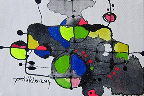 Original Signed Art Painting Unique Hand Painted Modern Contemporary Abstract Direct from Artist Acrylic on Stretched Canvas Spring No.4 by Phil Kho and YK Gallery