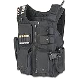 Ultimate Arms Gear Tactical Entry Operation SWAT Police Military Law Enforcement Assault Vest - Right Handed Black Color