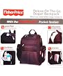 Fisher-Price "FastFinder" Deluxe Diaper Backpack - black, one size