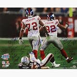 New York Giants 2007 Team Autographed Osi Umenyiora and Michael Strahan Limited Edition 20 x 24