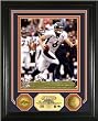 Jay Cutler Photo Mint with 2 24KT Gold Coins - Denver Broncos Plaque