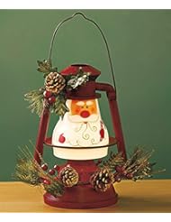 Home: Seasonal Lighted Santa Lantern Home Decor - ABC