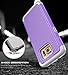 S7 Edge case, Kaptron Galaxy S7 Edge - Double Tone Dual Layer Hybrid Defender Case for Samsung Galaxy S7 Edge (Purple + Grey)