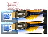 HDMI Cable:PTC - FOUR Pack (4 of 6ft) Deluxe Series - High Speed HDMI Cable With Ethernet - ATC Verified- Supports Ethernet Channel, 3D, 4k video & Audio Return Channel, supports all HD resolutions including 1080p, 1440p and 4K resolution, PS3, Xbox, Blu-Ray