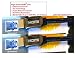 PTC - FOUR Pack (4 of 6ft) Deluxe Series - High Speed HDMI Cable With Ethernet - ATC Verified- Supports Ethernet Channel, 3D, 4k video & Audio Return Channel, supports all HD resolutions including 1080p, 1440p and 4K resolution, PS3, Xbox, Blu-Ray PTC - FOUR Pack (4 of 6ft) Deluxe Series - High Speed HDMI Cable With Ethernet - ATC Verified- Supports Ethernet Channel, 3D, 4k video & Audio Return Channel, supports all HD resolutions including 1080p, 1440p and 4K resolution, PS3, Xbox, Blu-Ray