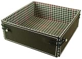 Tobacco Brown Baekgaard Riveted Valet Micro Fiber & leather mens' hold all (collapses flat)
