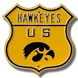Authentic Street Signs Iowa Hawkeyes Tigerhawk US Route Sign