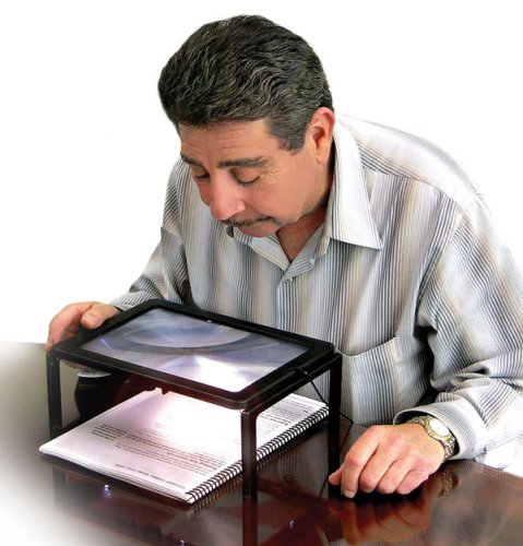 HealthPersonalCare: Foldout Lighted Stand Magnifier