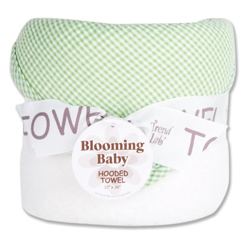 Trend Lab Gingham Seersucker Towel Sage/Green