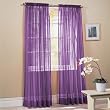 2-Piece Solid Lavender Purple Sheer Window Curtains/Drape/Panels/Treatment 60w X 84