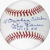 Don Larsen Autographed MLB Baseball with 1st Orioles Pitcher - 4-13-54 Inscription
