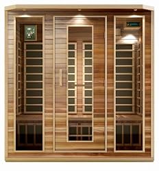 4 Person Sauna Cedar Carbon Fiber Dry Heat FAR Infrared Portable Detox New