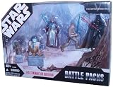 Star Wars Movie Series The Empire Strikes Back Battle Packs Action Figure Set - Jedi Training on Dagobah with Yoda, R2-D2, Spirit of Obi-Wan Kenobi with Blue Lightsaber, Luke Skywalker with Blue Lightsaber and Spirit of Darth Vader with Red Lightsaber