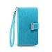 iPhone 6S Plus Case/iPhone 6 Plus Case, IZENGATE [Classic Series] Wallet Case Premium PU Leather Flip Cover Folio with Stand for Apple iPhone 6 Plus/Apple iPhone 6S Plus (Turquoise Blue)