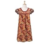 Embellished Autumn Florals Dress (Petite, Tall & Misses Sizes XS-3X)