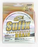 Sufix Proformance Braid Neon FIre 300yd Spool 80lb Test - Sufix USA 663-180F, Fishing Line