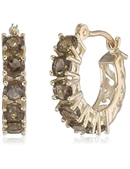 10k Yellow Gold Filigree Hoop Earrings