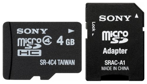 Sony SR4A4 Micro Secure Digital (SD) 4GB Speicherkarte inkl. SD Standard Adapter Preisvergleich