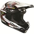 Thor MX Quadrant Spiral Men's Off-Road Motorcycle Helmet w/ Free B&F Heart Sticker Bundle - Black