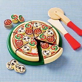 Wooden Pretend Food Pizza Set