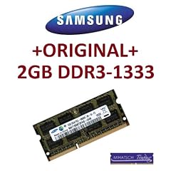 Mihatsch Trading RAM SAMSUNG original 2 GB DDR3-1333 (1333Mhz, 204pin, CL9) PC3-10600 SO-DIMM ( M471B5673FH0-CH9 ) f�r aktuelle DDR3 Notebooks + DDR3 Netbooks mit 1333Mhz - 10 Jahre H�ndlergarantie