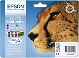 Epson T0715 Tintenpatronen Multipack  (cyan, magenta, gelb, schwarz)