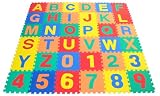 Children Alphabet Letters and Counting Numbers (A-Z, 0-9) Soft Mat - Each Tile: 12