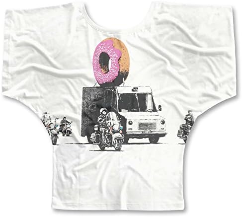 Banksy's Donut Police Ladies Bat Wings Top, XXL