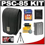 Canon PowerShot PSC-85 Deluxe Soft Carrying Case + NB-2LH Battery + 2GB Card + Tripod + Accessory Kit for G7, G9 Digital Cameras