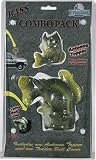 Bass Fish Antenna Topper and Trailer Hitch Ball Cover Combo