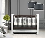 Oilo Sticks Standard Crib Set, Pewter