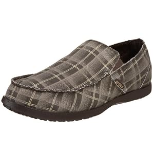 crocs Men's Santa Cruz Plaid Slip-On