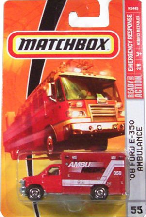 Matchbox '08 Ford E-350 Ambulance - Emergency Response #55