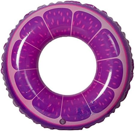 Justtrue Cool Summer Fresh Lemon Swimming Rings, 90#=Diameter Inner36cm/Outer80cm (Romdon Color)
