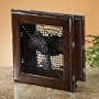 11" Extravagant "Baldovino" Wood Frame Table Top Fan