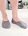 Vero Monte 4 Pairs Mens No Show Boat Shoe Liners *Heel Silicon Non-Slip Grips*